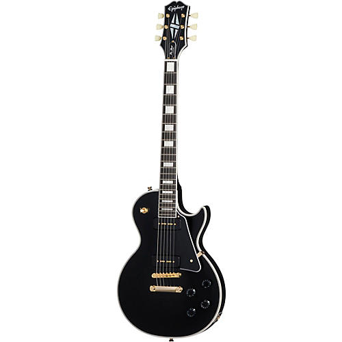 Epiphone Les Paul Custom P-90 Limited-Edition Electric Guitar Ebony - musicians--Friend