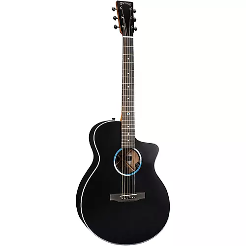 Martin SCE Custom Road Series Koa Acoustic-Electric Guitar Black - musicians--Friend