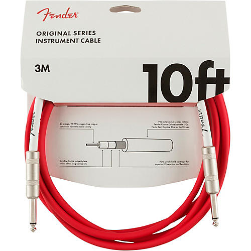 Fender Original Series Straight to Straight Instrument Cable 15 ft. Surf Green - musicians--Friend