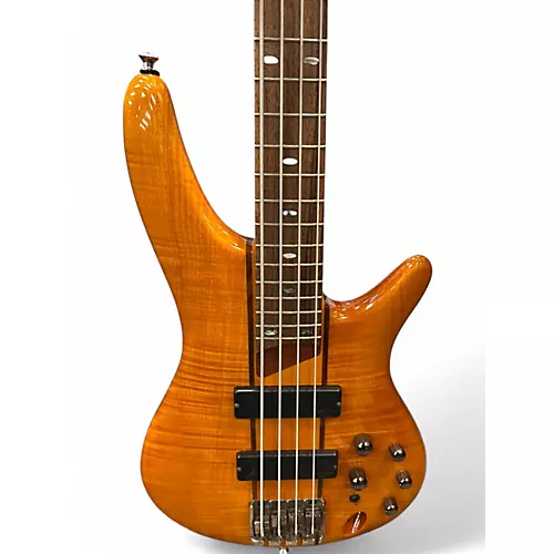 Used Ibanez SR700 Amber Electric Bass Guitar Amber - musicians--Friend