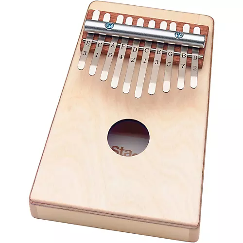 Stagg Kid's Kalimba 10 Keys with Note Names Printed on Keys - Natural - musicians--Friend