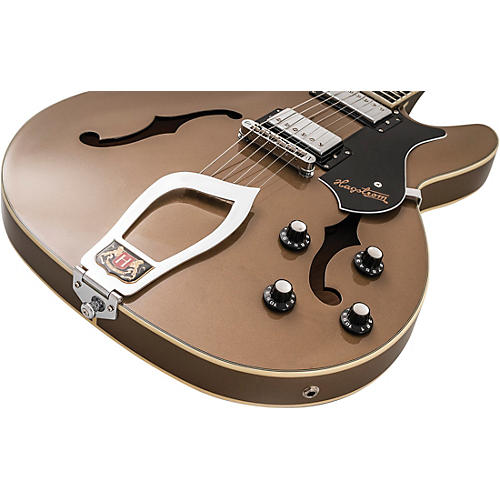 Hagstrom Viking Limited-Edition Semi-Hollow Electric Guitar Desert Haze - musicians--Friend
