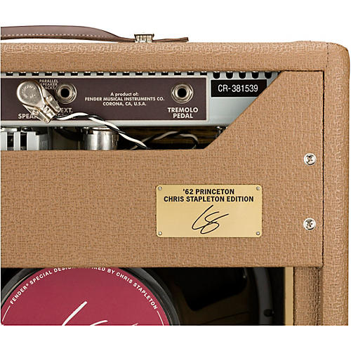 Fender '62 Princeton Chris Stapleton Edition 12W 1x12 Tube Guitar Combo Amp Brown - musicians--Friend