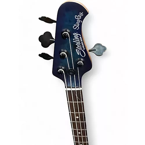 Used Sterling by Music Man STINGRAY 34 PURPLE Electric Bass Guitar PURPLE - musicians--Friend