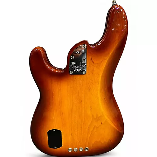 Used Fender American Elite Precision Bass Tobacco Sunburst Electric Bass Guitar Tobacco Sunburst - musicians--Friend