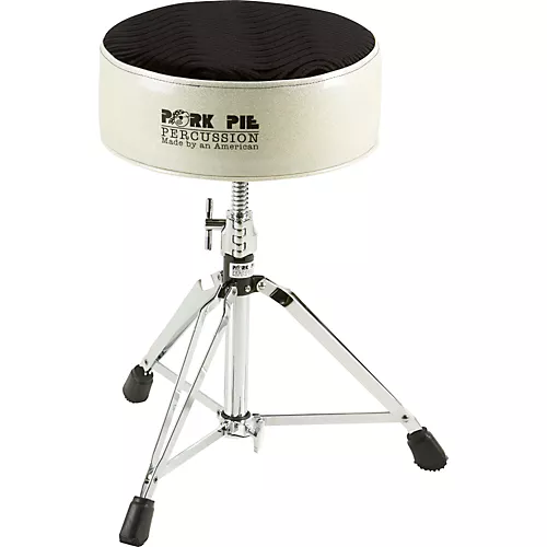 Pork Pie Round Drum Throne Black Sparkle - musicians--Friend
