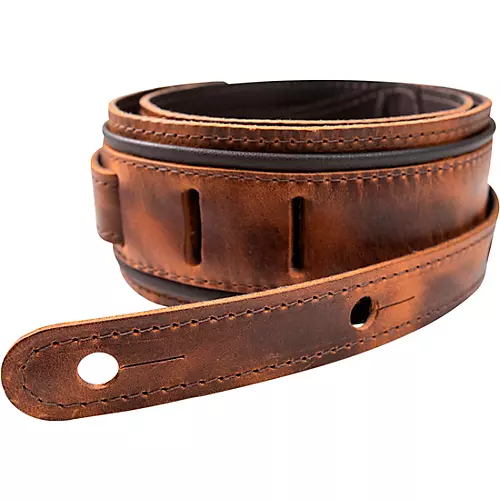 Taylor Leather Fountain Strap Weathered Brown 2.5 in. - musicians--Friend