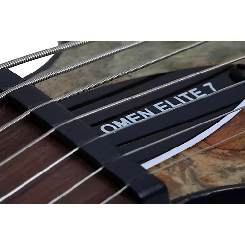 Schecter Guitar Research Omen Elite 7-String Electric Guitar See-Thru Blue Burst - musicians--Friend