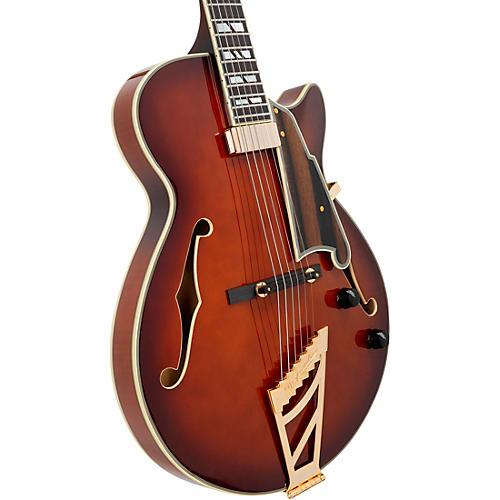 D'Angelico Excel SS Soho Hollowbody Electric Guitar Amaretto Burst - musicians--Friend