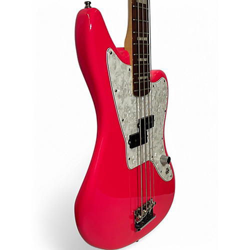 Used 2022 Fender Mark hopped hmnim custom class Pink Electric Bass Guitar Pink - musicians--Friend