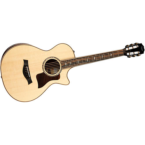 Taylor 812ce 12-Fret V-Class Grand Concert Acoustic-Electric Guitar Natural - musicians--Friend