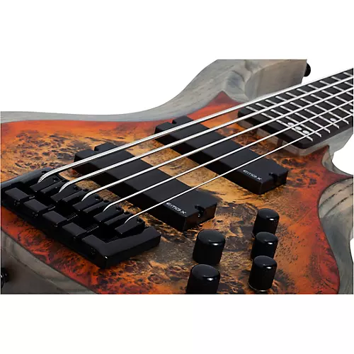 Schecter Guitar Research Riot-5 5-String Bass Aurora Burst - musicians--Friend