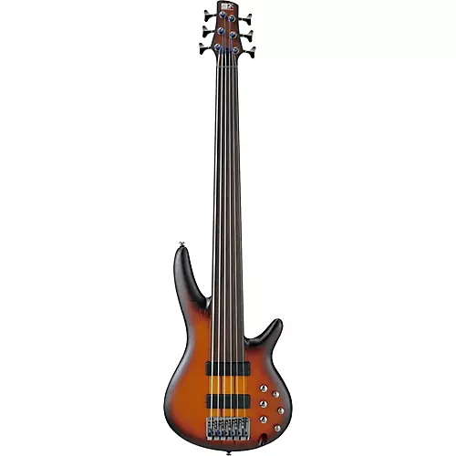 Ibanez Bass Workshop SRF706 6-String Electric Bass Flat Brown Burst - musicians--Friend