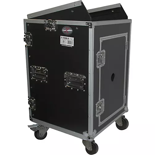 ProX T-16MRSS 16U Rack x 10U Top Mixer DJ Combo Flight Case Black - musicians--Friend