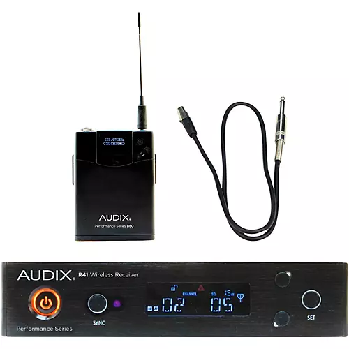 Audix AP41 GUITAR Wireless Microphone System with R41 Diversity Receiver, B60 Bodypack and Guitar Cable Band B - musicians--Friend