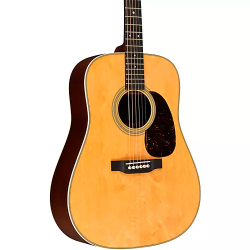 Martin Custom Shop 28 Style Dreadnought Premium Madagascar-Bearclaw Spruce Top Acoustic Guitar Natural - musicians--Friend