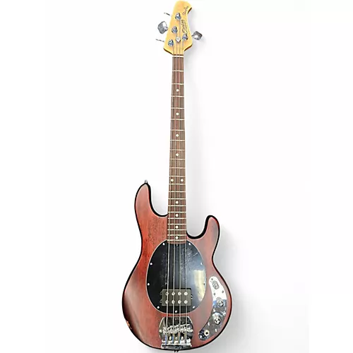 Used Sterling by Music Man Sting Ray Worn Cherry Electric Bass Guitar Worn Cherry - musicians--Friend