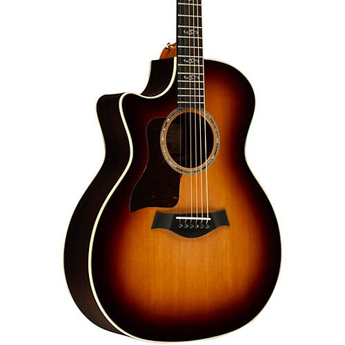 Taylor 414ce V-Class Special Edition Grand Auditorium Left-Handed Acoustic-Electric Guitar Shaded Edge Burst - musicians--Friend