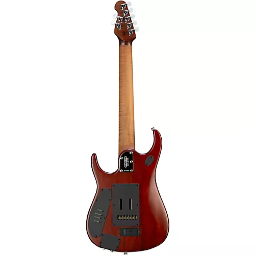 Ernie Ball Music Man JP15 Roasted Flame Maple Top 7-String Electric Guitar Cerulean Paradise - musicians--Friend