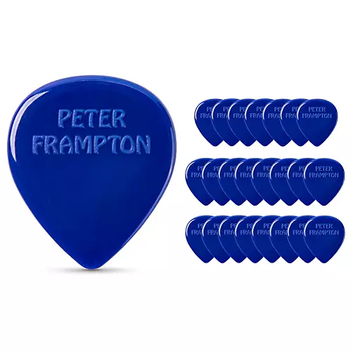 Dunlop Peter Frampton Vintage Jazz Teardrop Blue Picks 2.08 mm 24 Pack - musicians--Friend