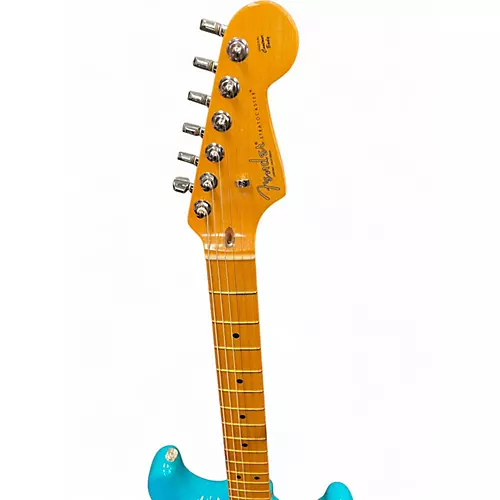 Used Fender USA P rofessional II Stratocaster Miami Blue Solid Body Electric Guitar Miami Blue - musicians--Friend