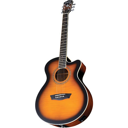 Washburn EA15 Festival Series Acoustic-Electric Guitar Iced Tea Burst - musicians--Friend