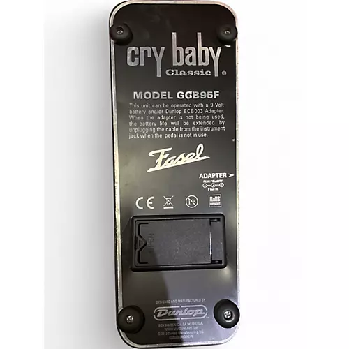 Used Dunlop GCB95F Crybaby Classic Wah With Fasel Inductor Effect Pedal - musicians--Friend