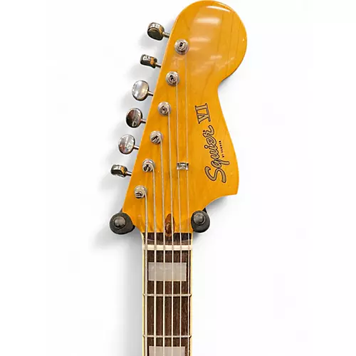 Used Squier CLASSIC VIBE BASS VI Black Electric Bass Guitar Black - musicians--Friend