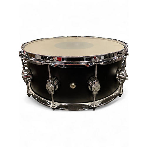 Used DW 14X6 Design Series Snare Flat Black Drum Flat Black 212 - musicians--Friend