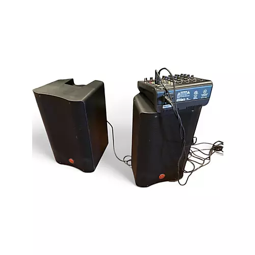 Used Harbinger M200 BT PORTABLE PA SYSTEM Powered Mixer - musicians--Friend