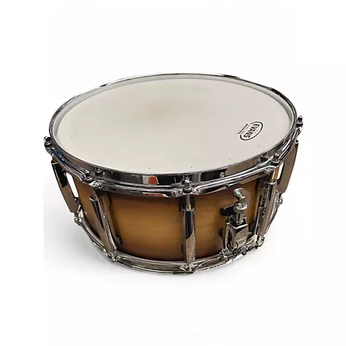 Used Pearl 14in MASTERS MAPLE COMPLETE SATIN NATURAL Drum SATIN NATURAL 33 - musicians--Friend