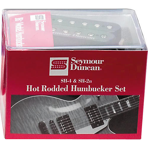 Seymour Duncan Hot Rodded SH-4/SH-2 Humbucker Pickup Set, Black Black - musicians--Friend