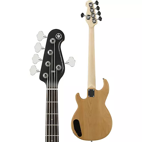 Yamaha BB235 5-String Electric Bass Natural Satin Black Pearl Pickguard - musicians--Friend