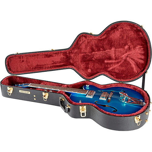 Gretsch Guitars G6120T-HR Brian Setzer Signature Hot Rod Hollowbody With Bigsby Magenta Sparkle - musicians--Friend
