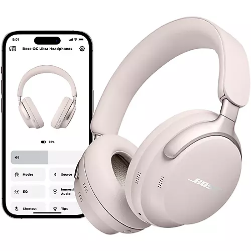 Bose QuietComfort Ultra Wireless White Smoke Noise Cancelling Headphones - musicians--Friend
