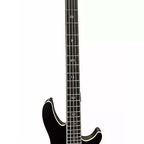Used Schecter Guitar Research Evil Twin 2 Black Electric Bass Guitar Black - musicians--Friend
