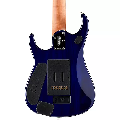 Ernie Ball Music Man JP15 Roasted Flame Maple Top 7-String Electric Guitar Cerulean Paradise - musicians--Friend