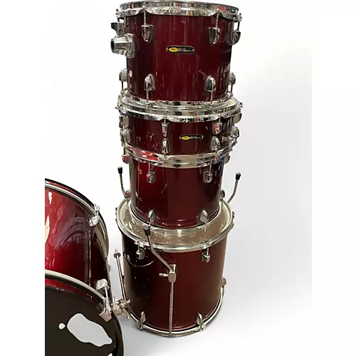 Used Sound Percussion Labs 5 Piece Unity Metallic Red Drum Kit Metallic Red - musicians--Friend
