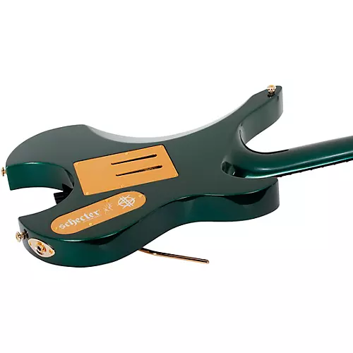 Schecter Guitar Research Synyster Gates Custom 7-String TR Headless Left-Handed Electric Guitar Oak Green Metallic - musicians--Friend