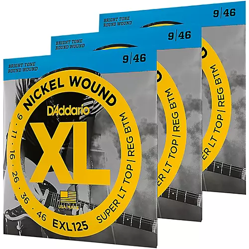 D'Addario EXL125-3D Electric Guitar Strings 3-Pack - musicians--Friend