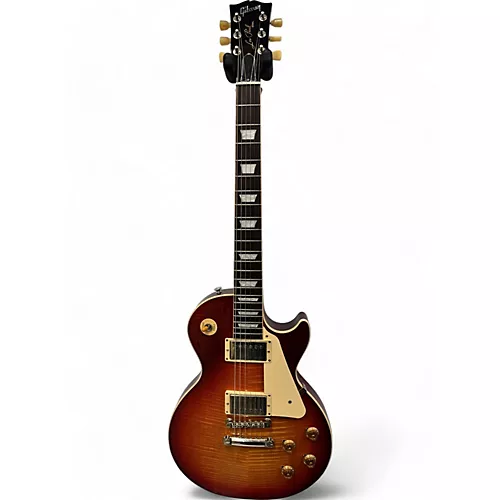 Used Gibson Les Paul 50s Standard WildWood Cherry Sunburst Solid Body Electric Guitar Cherry Sunburst - musicians--Friend