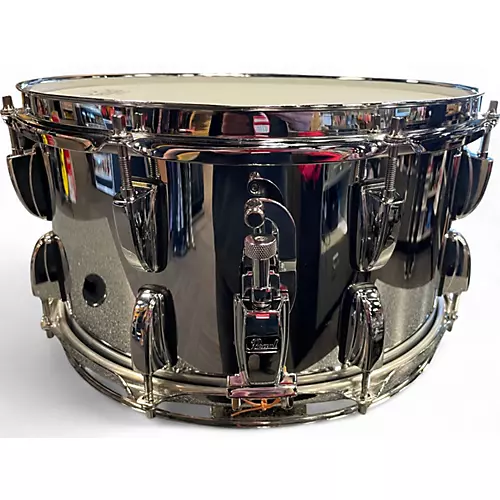 Used Pearl 13X7 Sensitone Snare Chrome Over Brass Drum Chrome Over Brass 198 - musicians--Friend