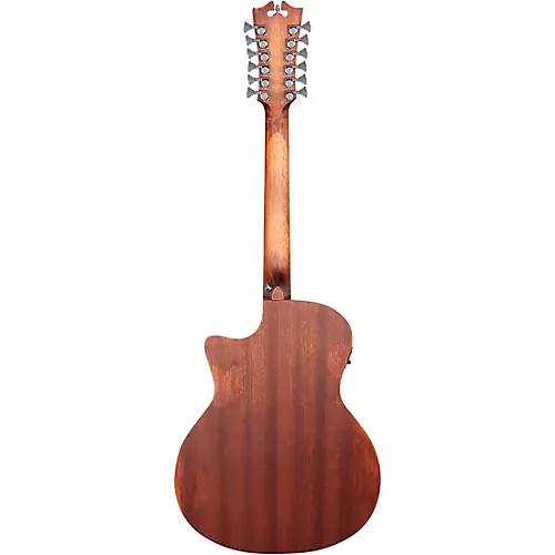 D'Angelico Premier Series Fulton LS 12-String Cutaway Grand Auditorium Acoustic-Electric Guitar Aged Mahogany - musicians--Friend