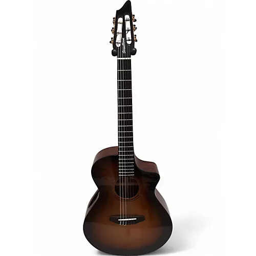 Used Breedlove Organic Solo Pro CE Red Cedar-African Mahogany Concert Edge Burst Classical Acoustic Electric Guitar edge burst - musicians--Friend