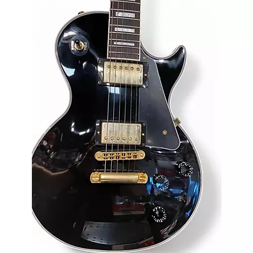 Used 2013 Gibson Les Paul Custom Ebony Solid Body Electric Guitar Ebony - musicians--Friend