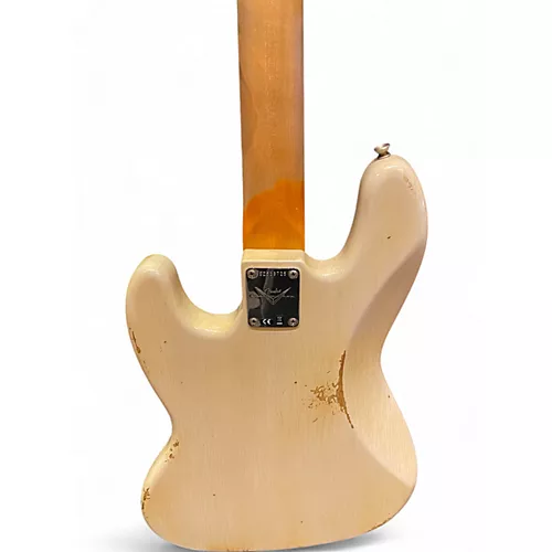 Used Fender 1960 CUSTOM SHOP JAZZ BASS RELIC B Alpine White Electric Bass Guitar Alpine White - musicians--Friend