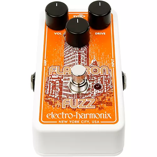 Electro-Harmonix Flatiron Fuzz Op-Amp Powered Fuzz/Distortion Effects Pedal - musicians--Friend