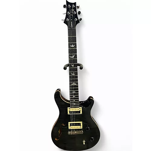 Used PRS SE Custom 22 Semi-Hollowbody Trans Gray Hollow Body Electric Guitar Trans Gray - musicians--Friend