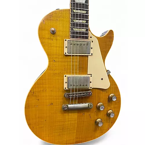 Used 2005 Gibson Nash Conversion LP-60 Lemonburst Solid Body Electric Guitar Lemonburst - musicians--Friend