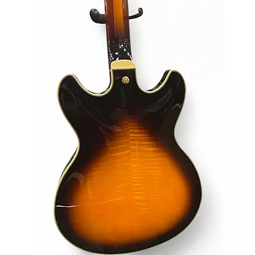 Used 2023 Ibanez JSM10-VYS John Scofield Signature Sunburst Hollow Body Electric Guitar Sunburst - musicians--Friend